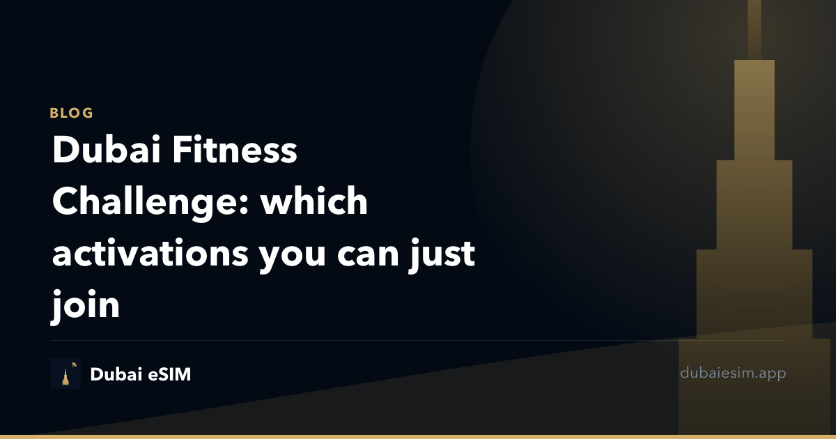 Dubai Fitness Challenge: which activations you can just join