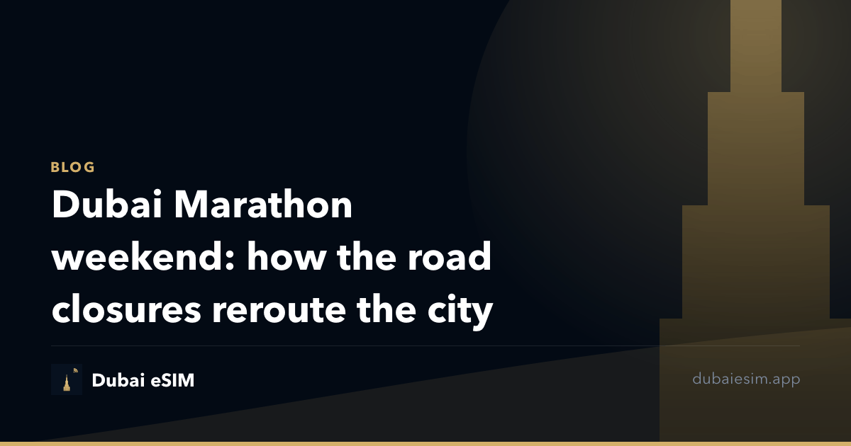 Dubai Marathon weekend: how the road closures reroute the city