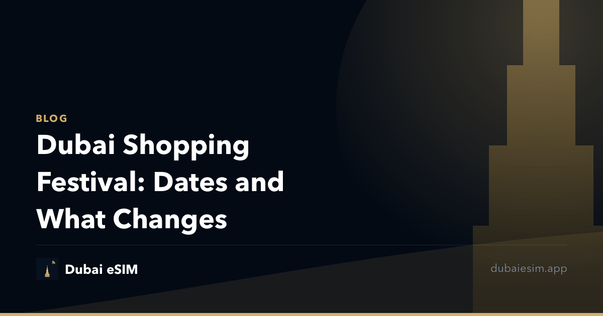 Dubai Shopping Festival: Dates and What Changes