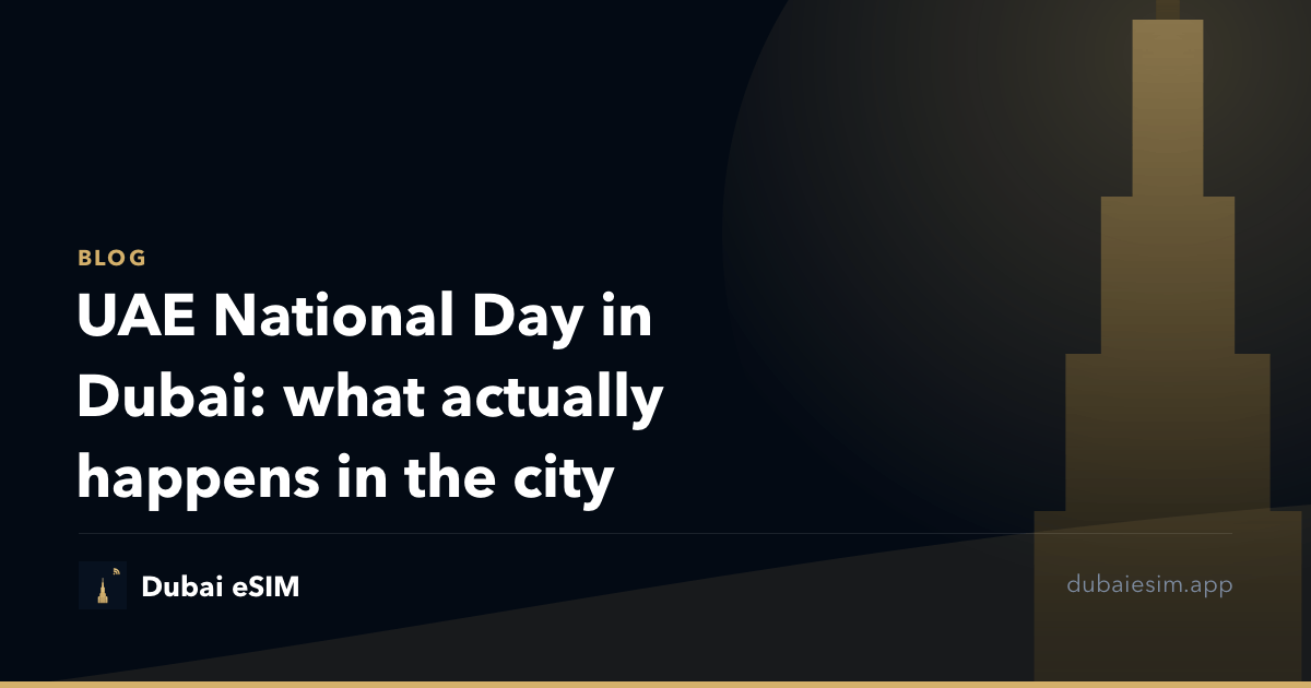 UAE National Day in Dubai: what actually happens in the city
