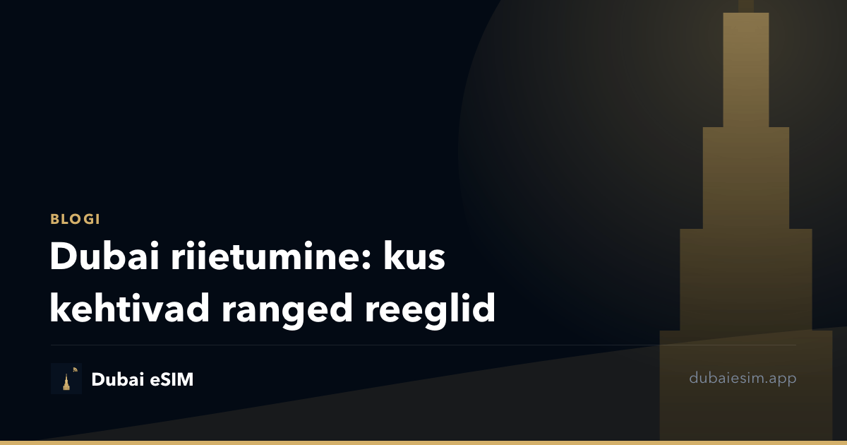 Dubai riietumine: kus kehtivad ranged reeglid