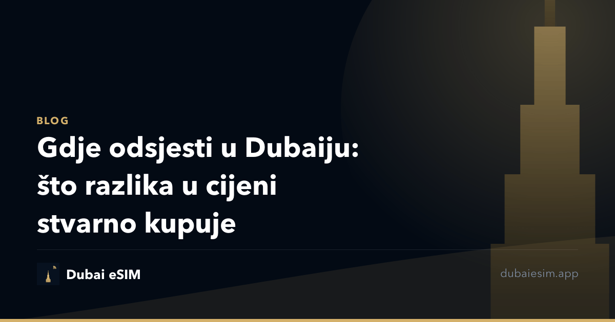 Gdje odsjesti u Dubaiju: što razlika u cijeni stvarno kupuje