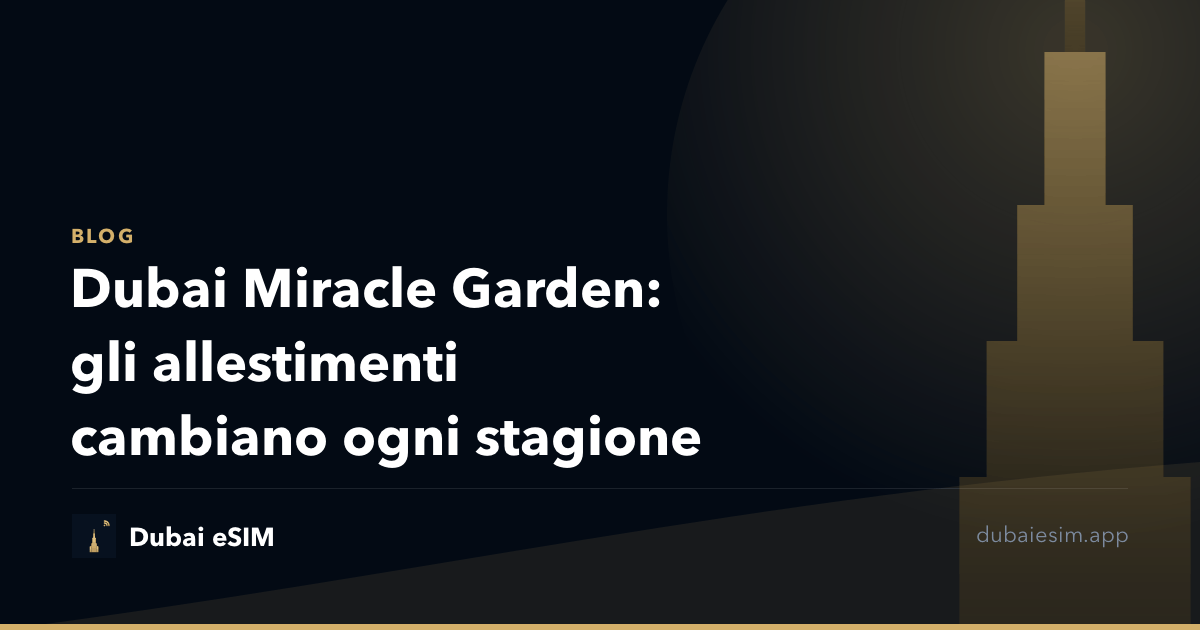 Dubai Miracle Garden: gli allestimenti cambiano ogni stagione