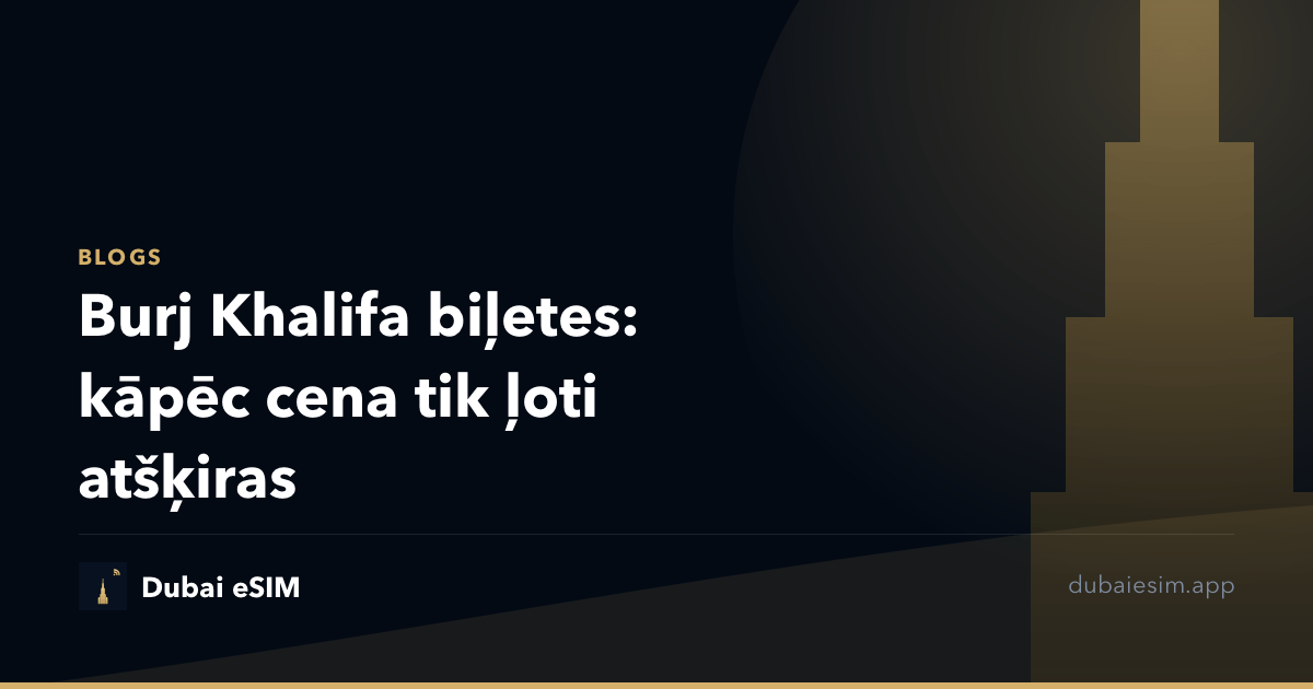 Burj Khalifa biļetes: kāpēc cena tik ļoti atšķiras