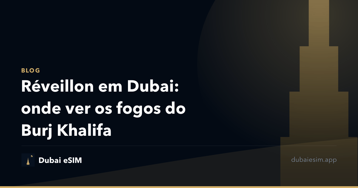 Réveillon em Dubai: onde ver os fogos do Burj Khalifa
