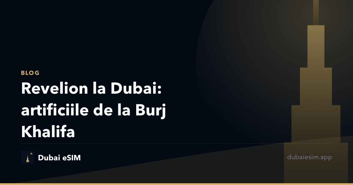 Revelion la Dubai: artificiile de la Burj Khalifa