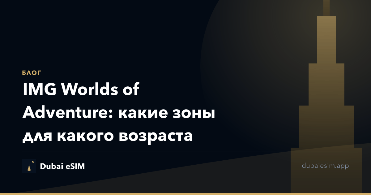 IMG Worlds of Adventure: какие зоны для какого возраста