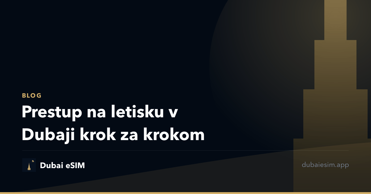 Prestup na letisku v Dubaji krok za krokom