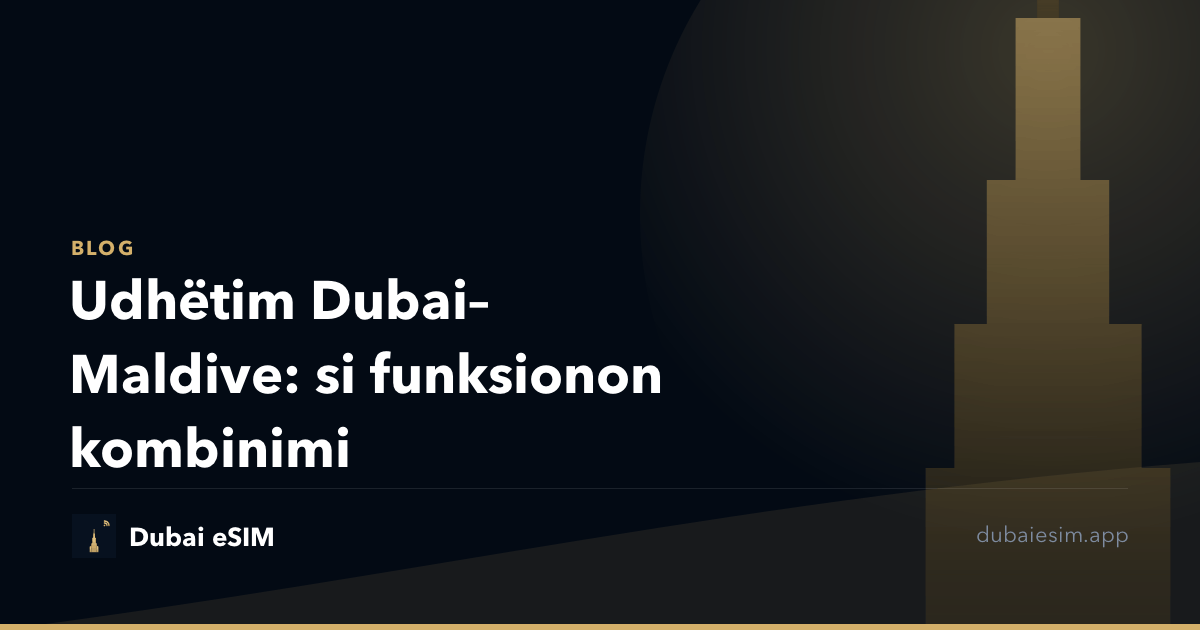 Udhëtim Dubai–Maldive: si funksionon kombinimi